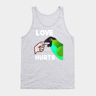 Love Hurts Nanday Conure Parrot Biting Tank Top